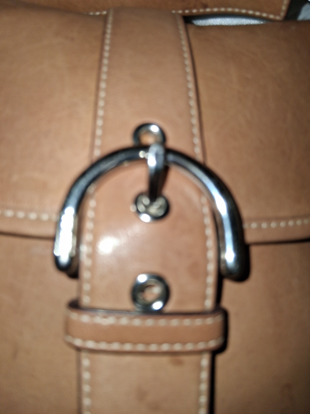 Coach Soho Camel Tan Leather Y2K Era with Buckle Strap ,Silver Hardware,COA INC. - Picture 8 of 15